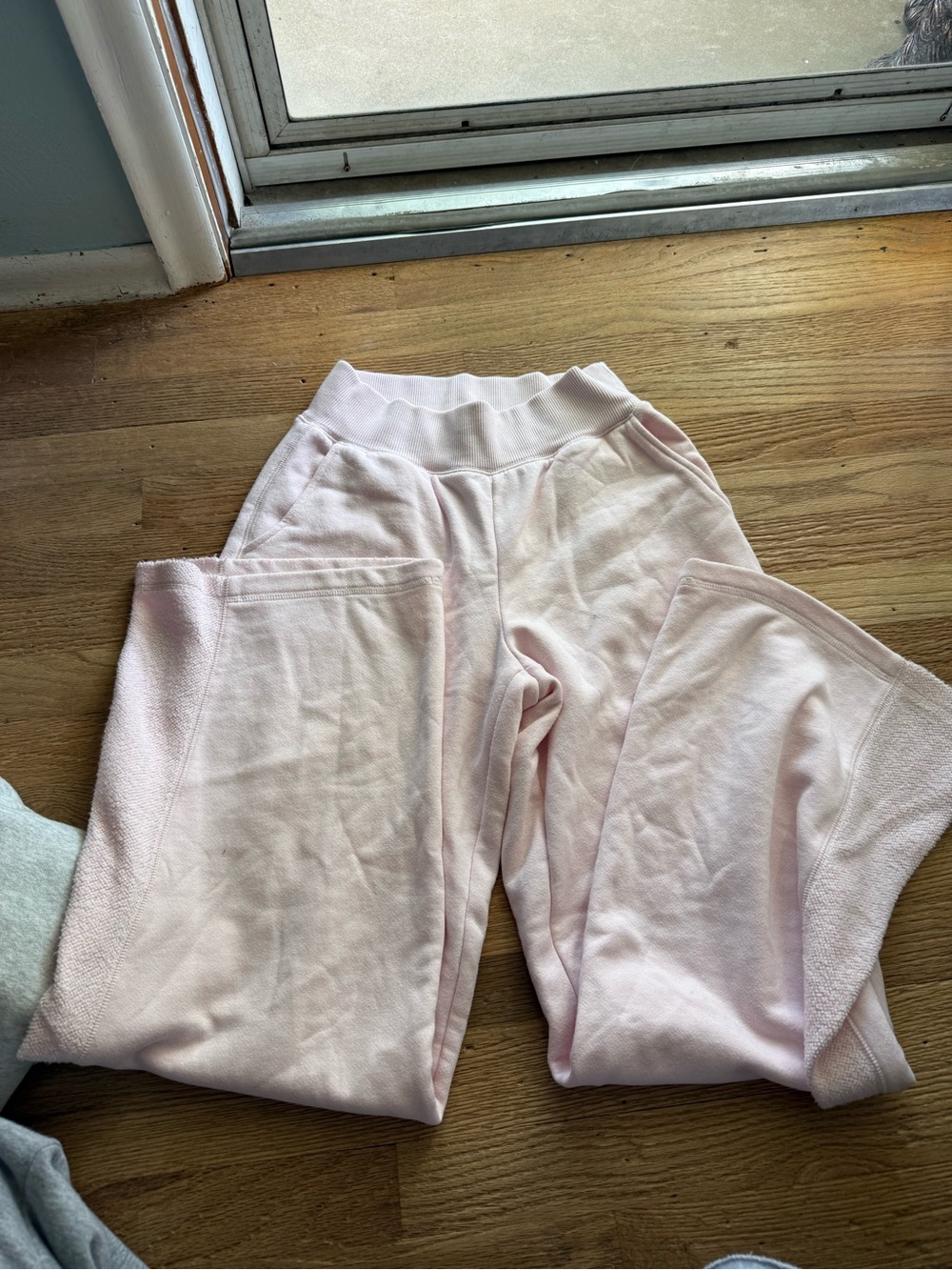 aerie Light Pink High-Rise Track Joggers